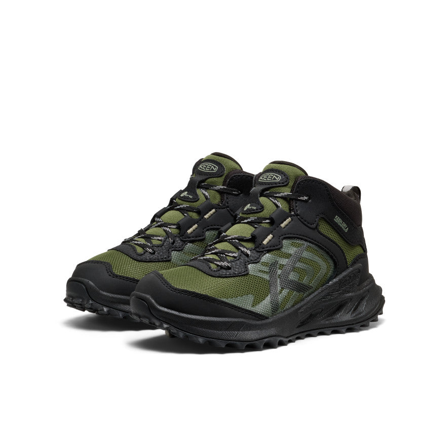 Zionic Mid Older Kids Wandelschoenen Black/Bronze Green