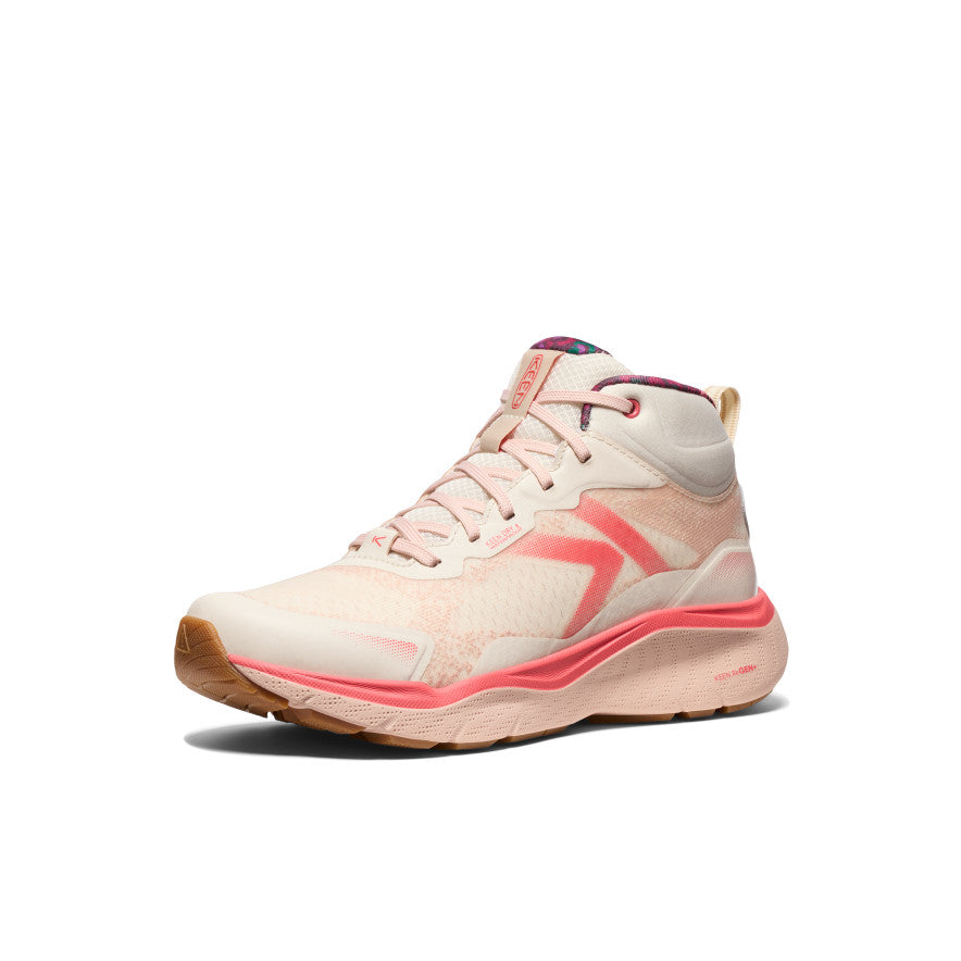 Leiki Mid Dames Wandelschoenen Birch/Cameo Rose