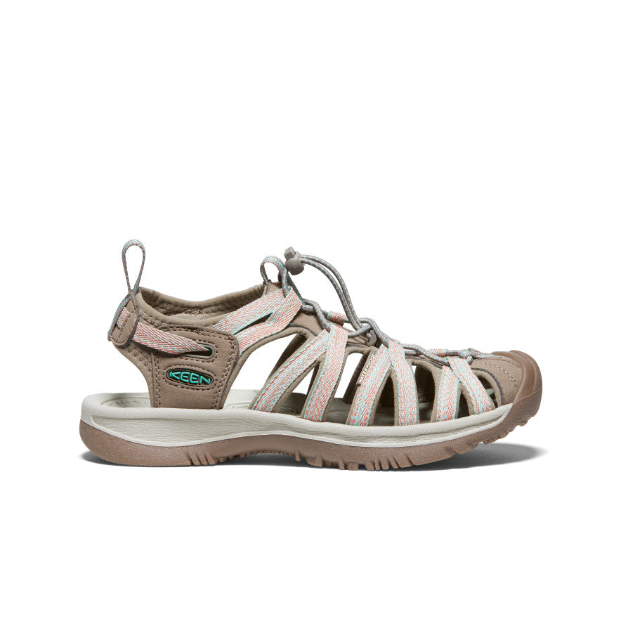 Whisper Dames Wandelsandalen Taupe/Coral