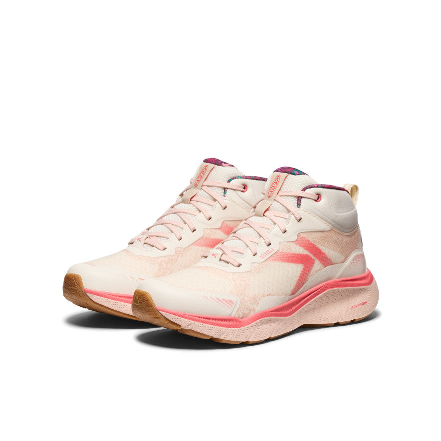 Leiki Mid Dames Wandelschoenen Birch/Cameo Rose