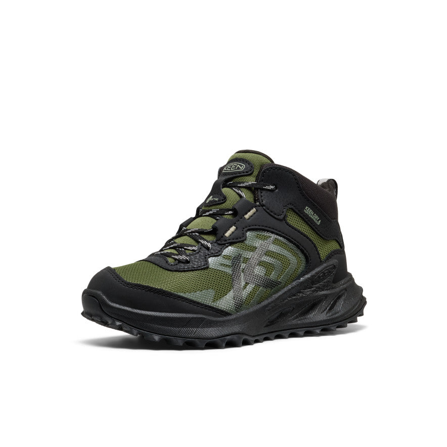 Zionic Mid Older Kids Wandelschoenen Black/Bronze Green