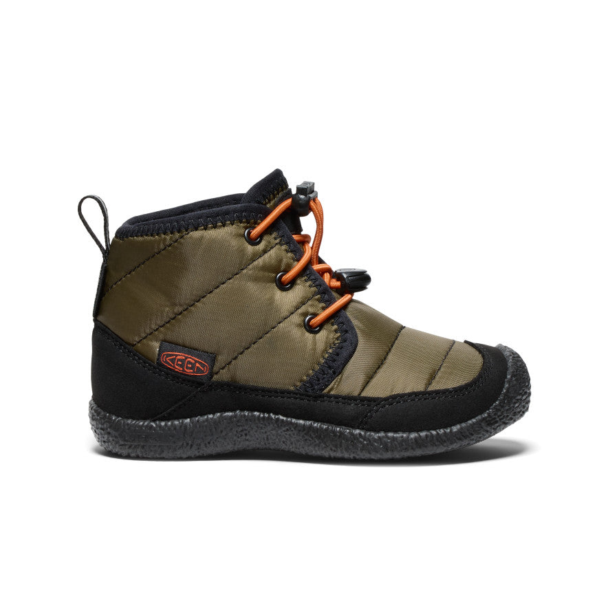 Howser II Chukka Younger Kids Boots Dark Olive/Gold Flame -  1