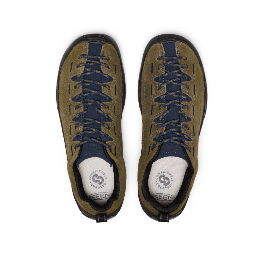 Jasper Heren Sneakers Suede Dark Olive/Naval Academy