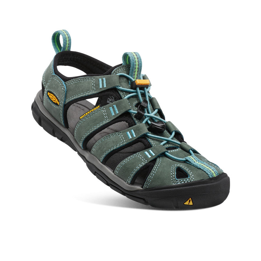 Clearwater CNX Dames Wandelsandalen Leer Mineral Blue/Yellow -  3