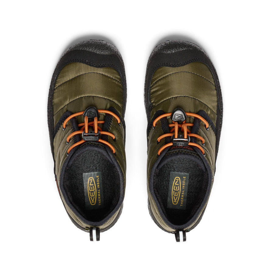 Dark Olive/Gold Flame