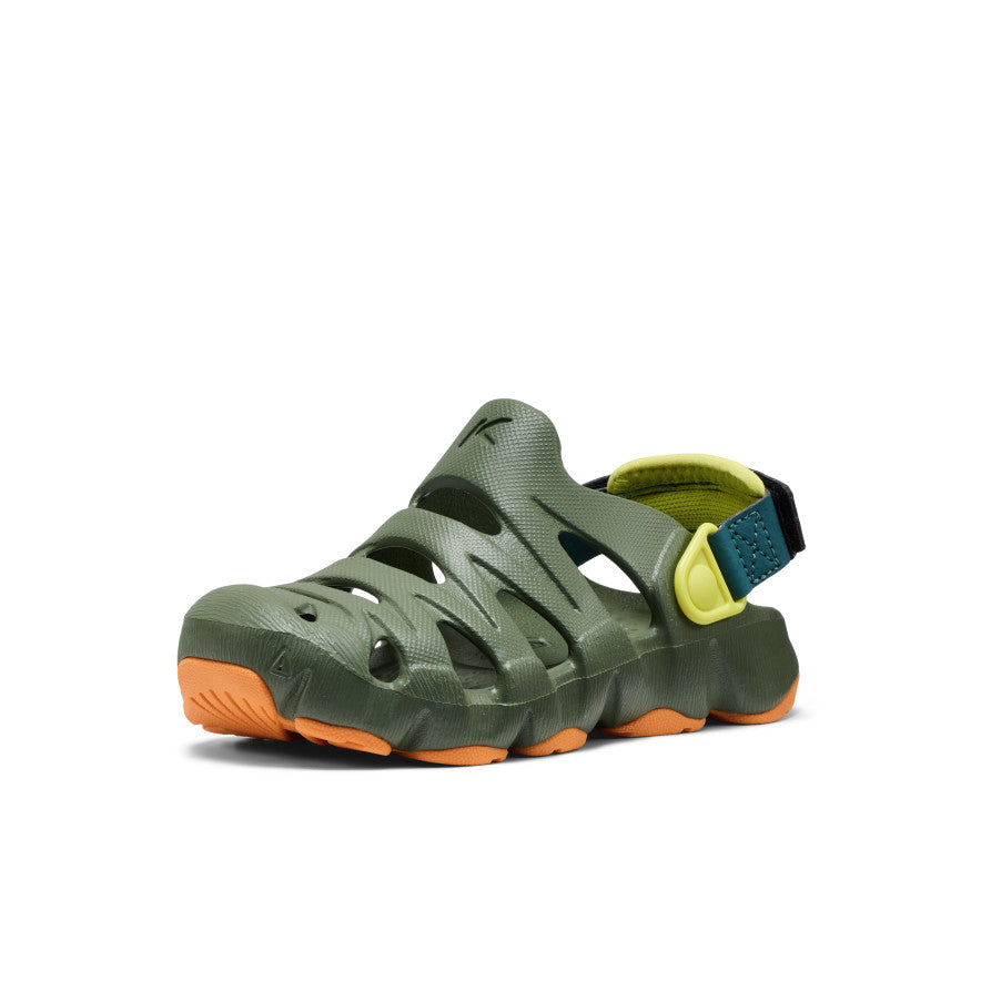 HyperFLT Clog Younger Kids Sandalen Bronze Green/Orange Peel -  3