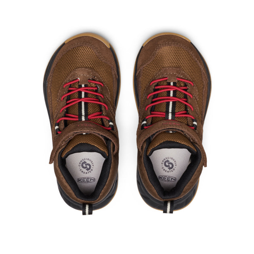 Hightrail Mid Younger Kids Wandelschoenen Dark Earth/Garnet