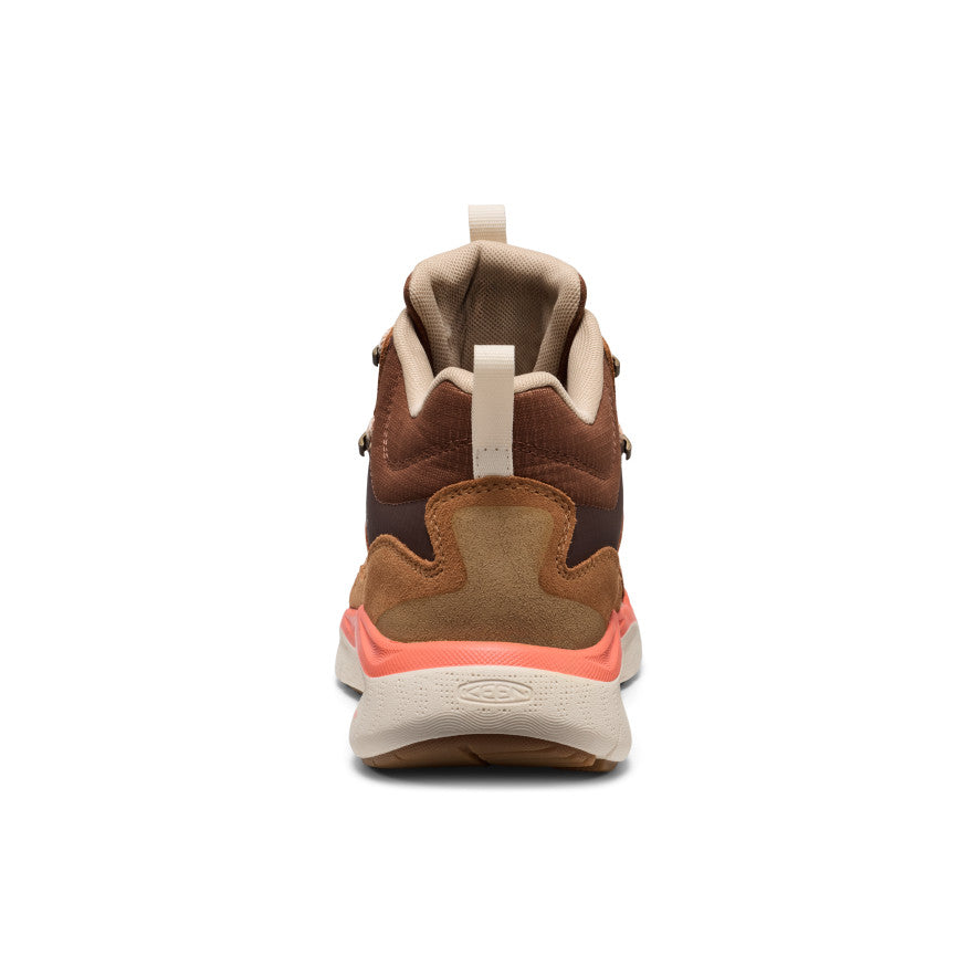 Leiki Mid Leather Dames Wandelschoenen Chipmunk/Birch