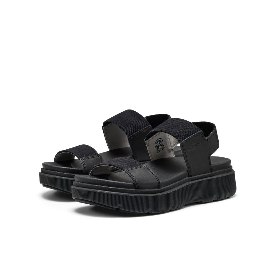 Elle Mila Backstrap Dames Sandalen Black/Black -  2