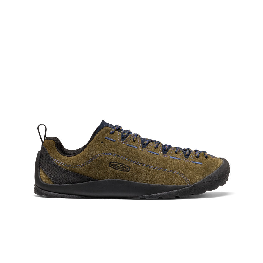 Jasper Heren Sneakers Suede Dark Olive/Naval Academy